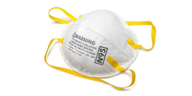N95 surgical respirator mask