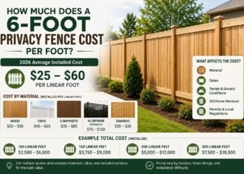 How Much Does a 6-Foot Privacy Fence Cost Per Foot